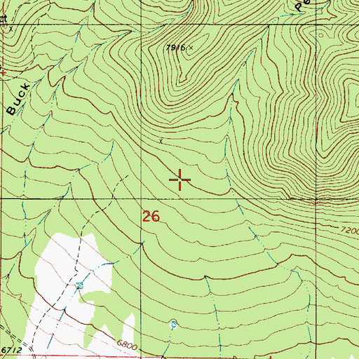 Topographic Map of Base Trail, NM