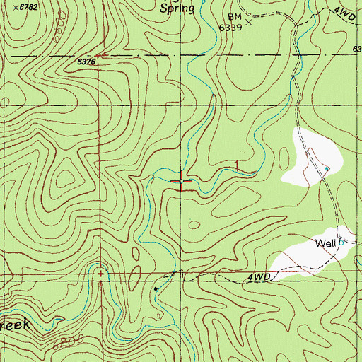 Topographic Map of Bathtub Draw, NM