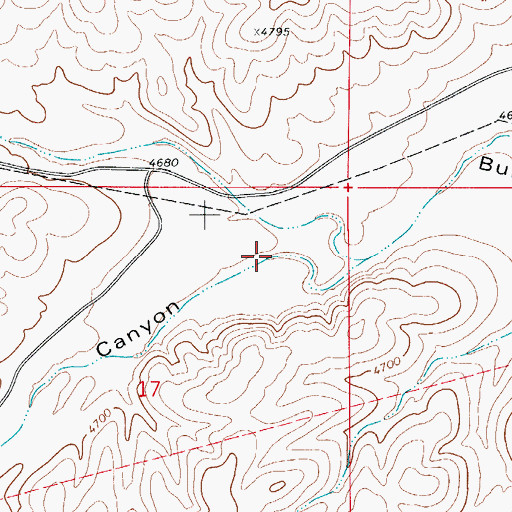 Topographic Map of Bear Canyon, NM