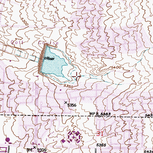 Topographic Map of Bear Canyon, NM