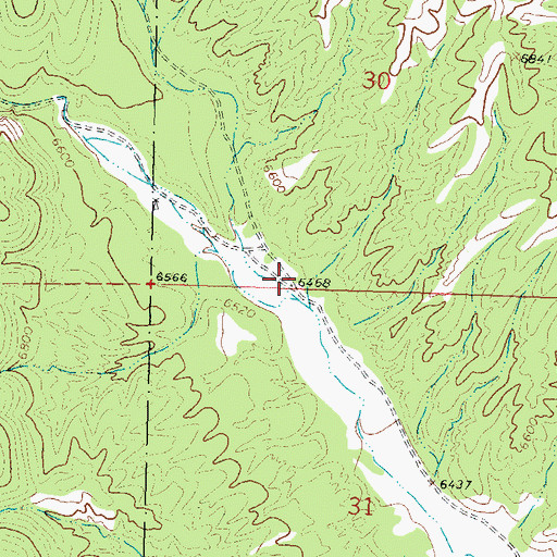 Topographic Map of Bear Creek, NM
