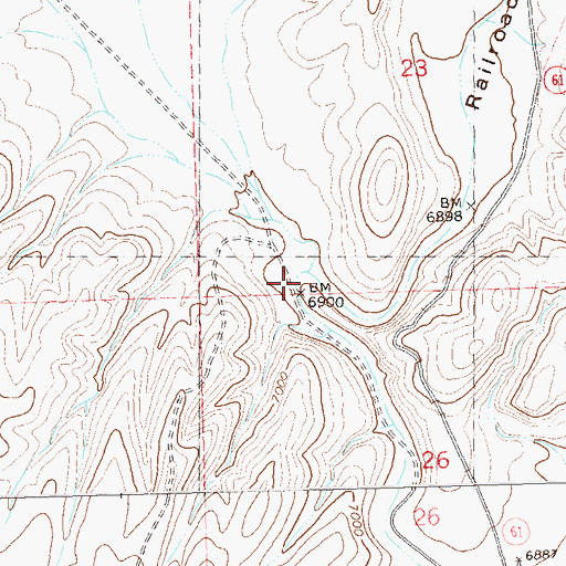 Topographic Map of Beaver Canyon, NM