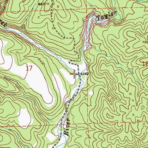 Topographic Map of Beaver Creek, NM