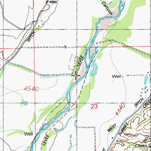 Topographic Map of Bell Canyon, NM