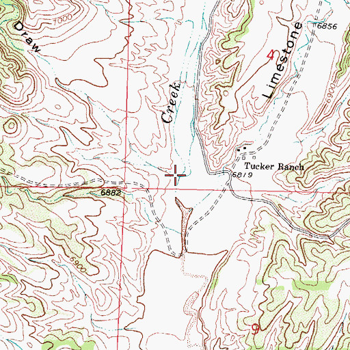 Topographic Map of Ben Draw, NM