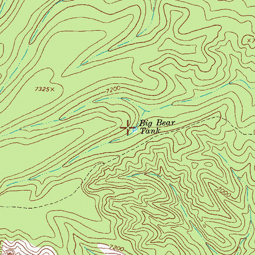 Topographic Map of Big Bear Tank, NM