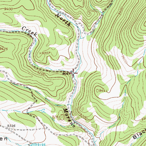 Topographic Map of Big Bobcat Creek, NM