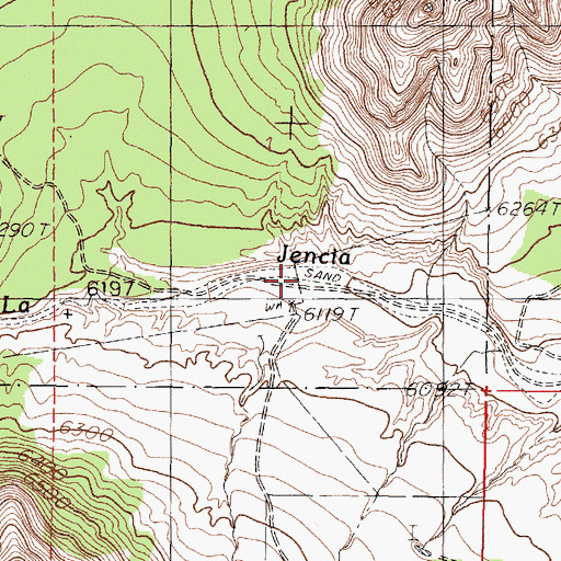 Topographic Map of Bird Spring, NM