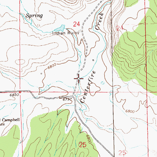 Topographic Map of Bishop Canyon, NM