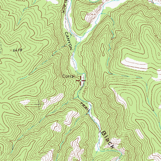 Topographic Map of Black Canyon Trail, NM