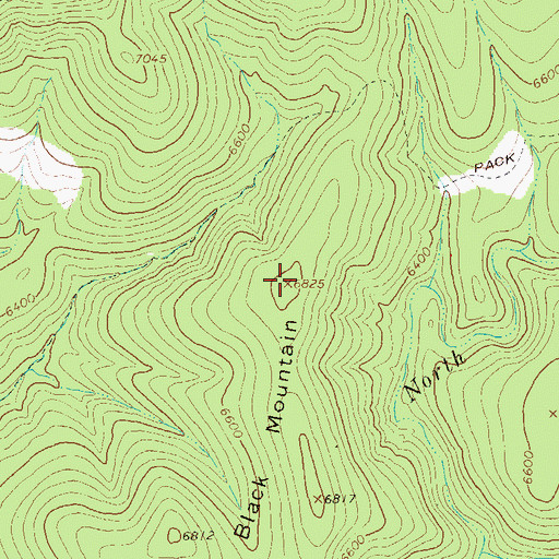 Topographic Map of Black Mountain, NM