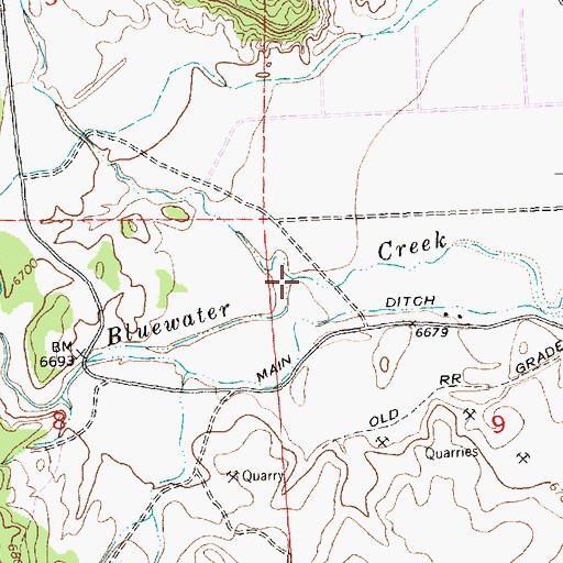 Topographic Map of Blackjack Arroyo, NM