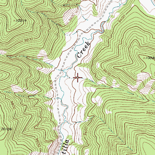 Topographic Map of Blind Canyon, NM