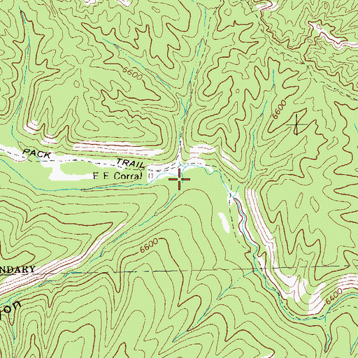 Topographic Map of Bloodgood Canyon, NM