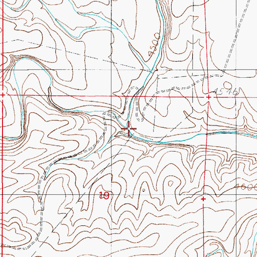 Topographic Map of Bluewater Creek, NM