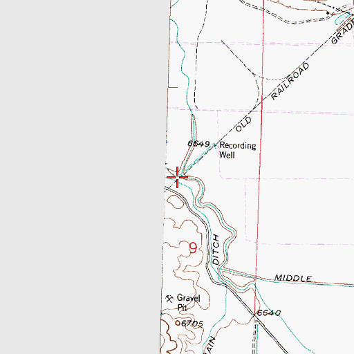 Topographic Map of Bluewater Creek, NM
