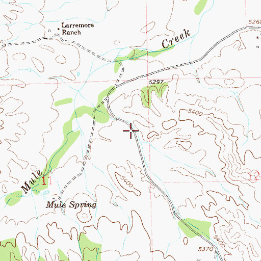 Topographic Map of Boiling Canyon, NM
