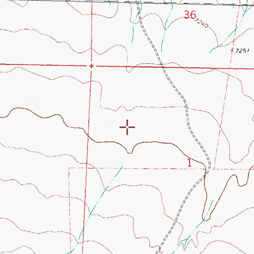 Topographic Map of Bolander Canyon, NM