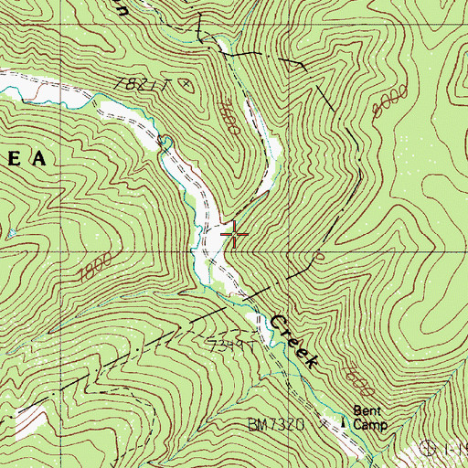 Topographic Map of Bonita Canyon, NM