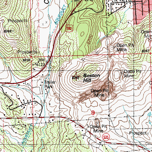 Topographic Map of Boston Hill, NM