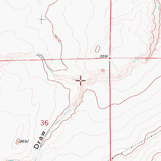 Topographic Map of Box Canyon, NM