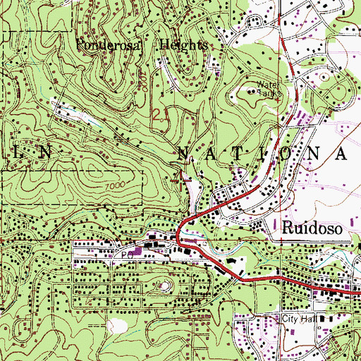 Topographic Map of Brady Canyon, NM
