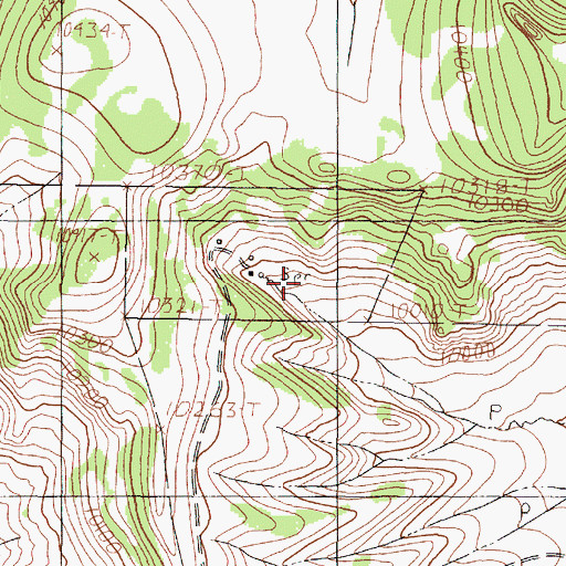 Topographic Map of Brazos Cow Camp, NM