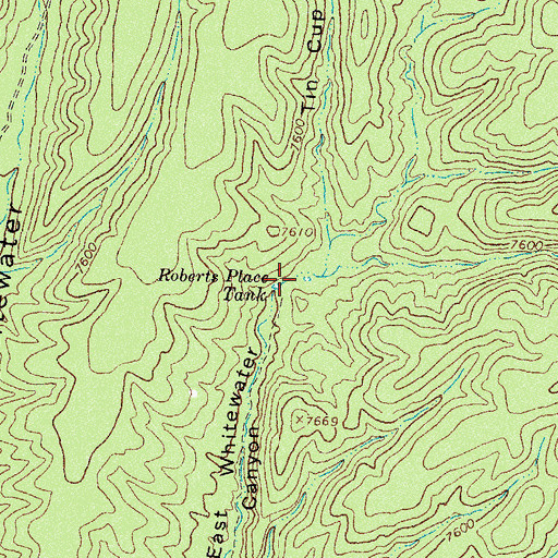 Topographic Map of Bull Canyon, NM
