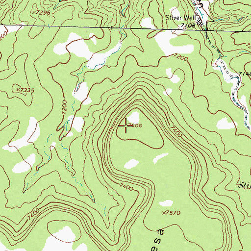 Topographic Map of Cal Ship Mesa, NM