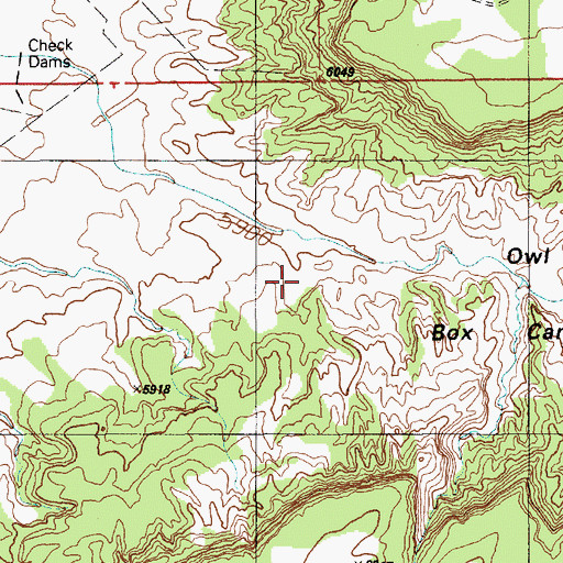 Topographic Map of Owl Box Canyon, AZ