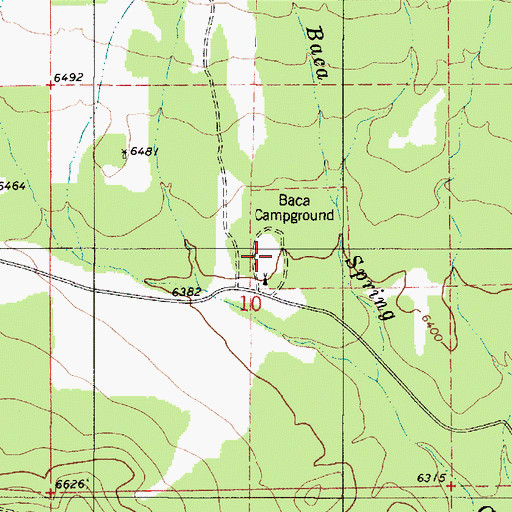 Topographic Map of Camp Capitan, NM