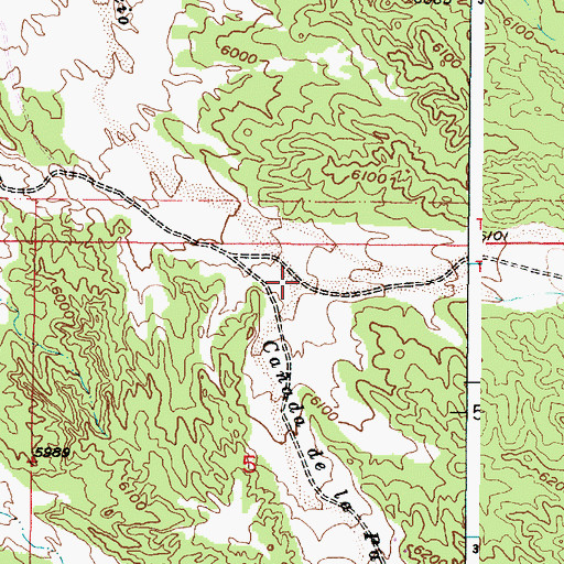 Topographic Map of Caada de la Parida, NM