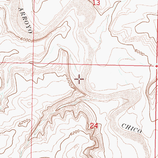 Topographic Map of Canada de las Lomitas, NM