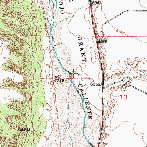 Topographic Map of Caada de Buena Vista, NM