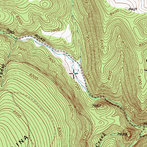 Topographic Map of Caada de Comanche, NM