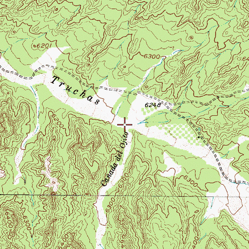 Topographic Map of Caada de Ojito, NM