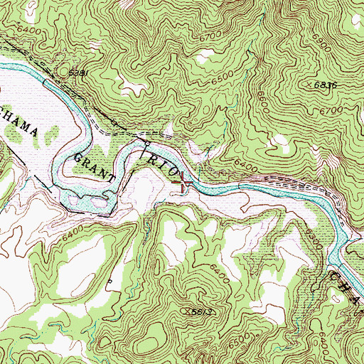 Topographic Map of Caada del Potrero, NM