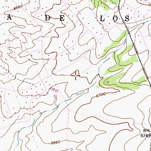 Topographic Map of Caada De Los Alamos Grant, NM