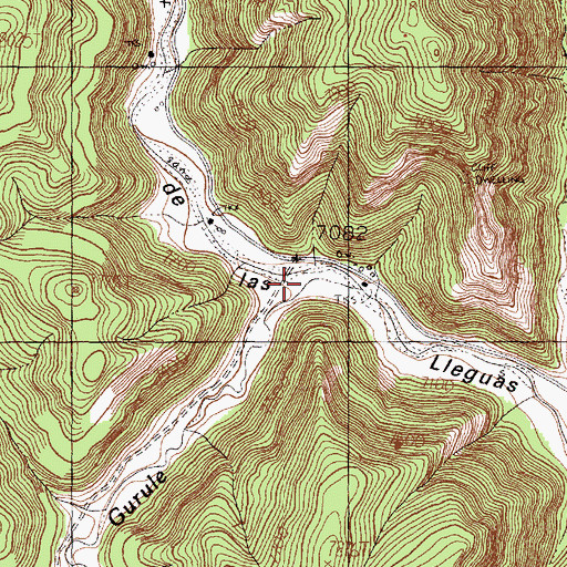 Topographic Map of Caada Gurule, NM
