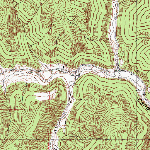 Topographic Map of Caada Jesus Moya, NM
