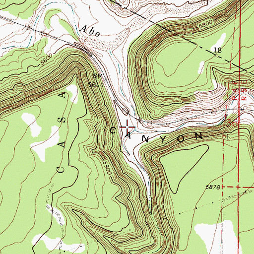 Topographic Map of Caada Montosa, NM