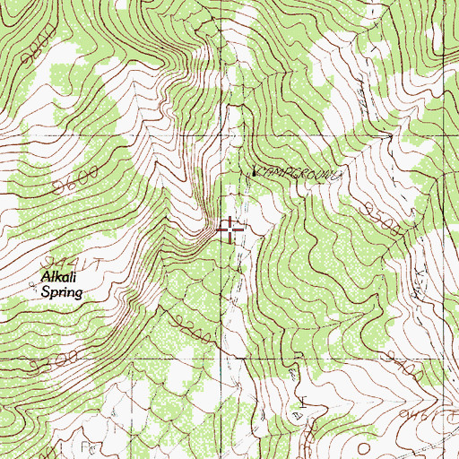 Topographic Map of Canjilon Creek Forest Camp, NM