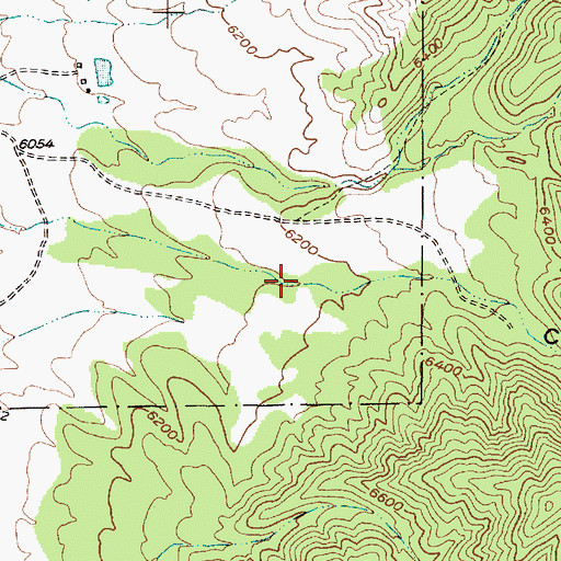 Topographic Map of Caon de Jaramillo, NM