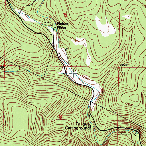 Topographic Map of Caon del Apache, NM