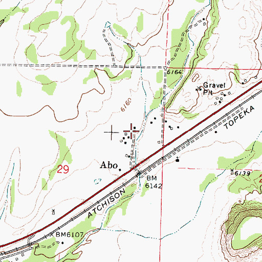 Topographic Map of Caon Barranco, NM