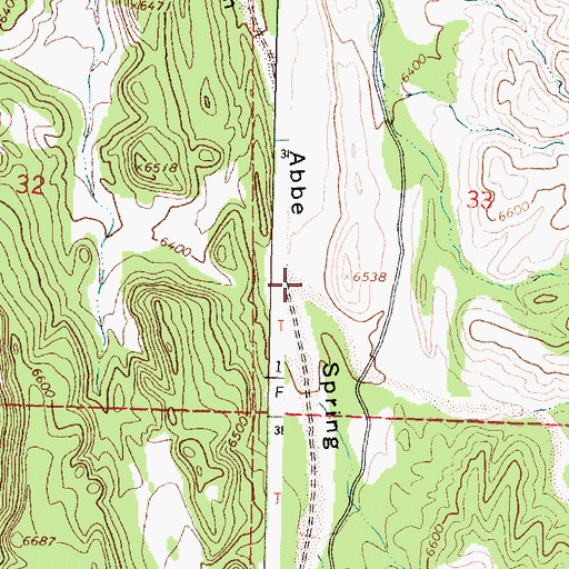Topographic Map of Caon Barranco Blanco, NM