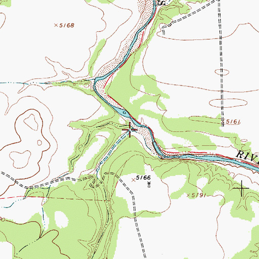 Topographic Map of Caon Blanco, NM