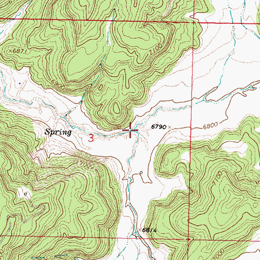 Topographic Map of Caon Chicosa, NM