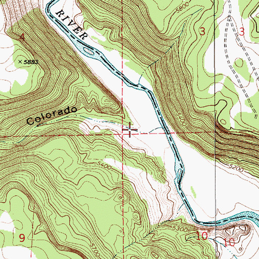 Topographic Map of Caon Colorado, NM