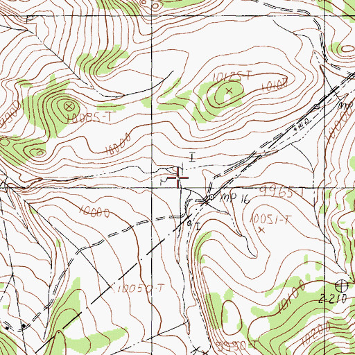 Topographic Map of Caon Manga, NM